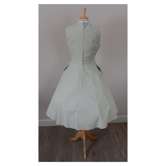 Modcloth 60s Vintage A-line Mint Sleeveless Dress - Picture 2 of 6